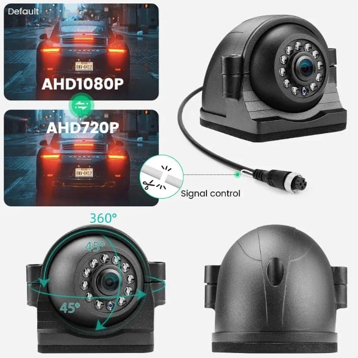 side or top view AHD Waterproof Camera thumbnail 2